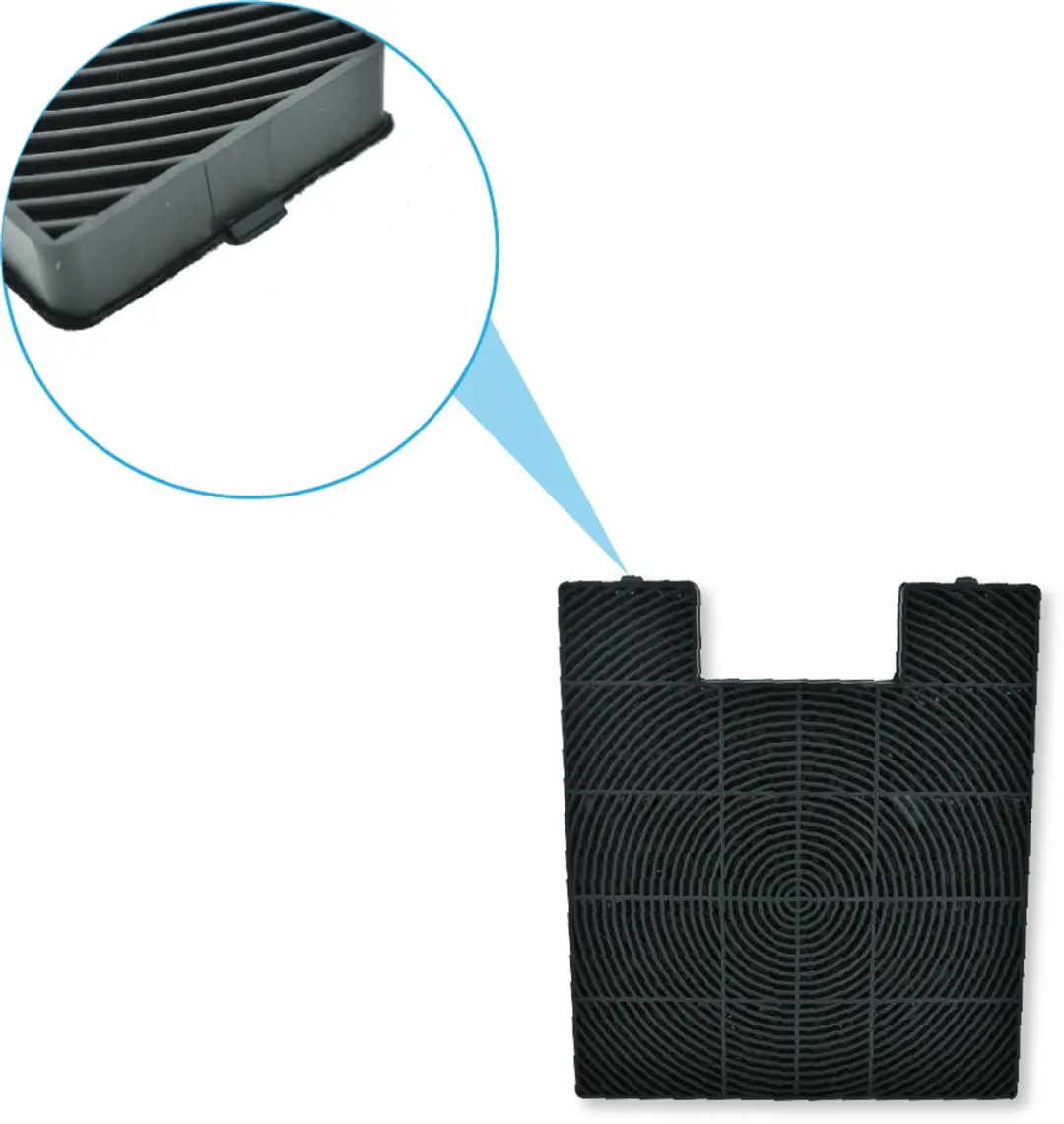 Amica Koolstoffilter KF17148 - Zwart - afbeelding 4 van 6