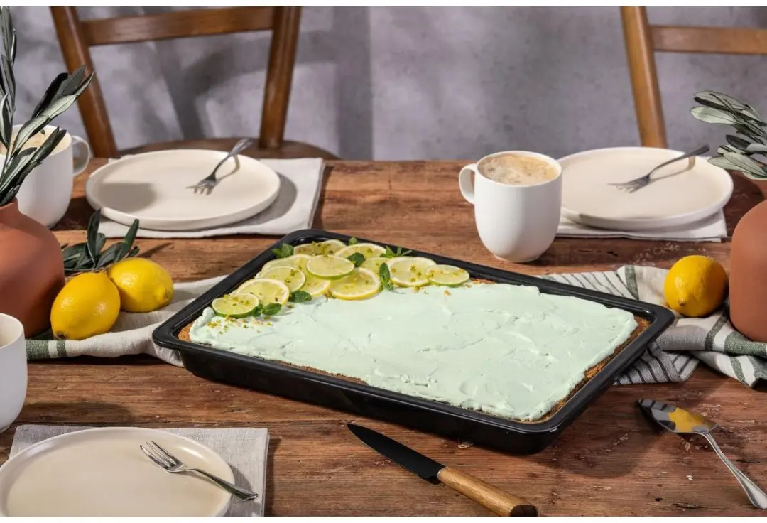 Dr. Oetker Kreativ Pizza- en Bakplaat - Geëmailleerd - 42x29x4cm - afbeelding 5 van 6