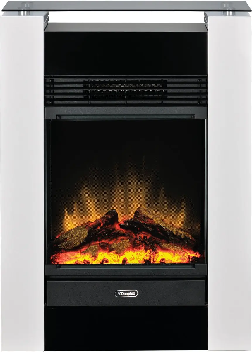 Dimplex Gisella Wit, Vrijstaande elektrische haard met Optiflame, realistische h