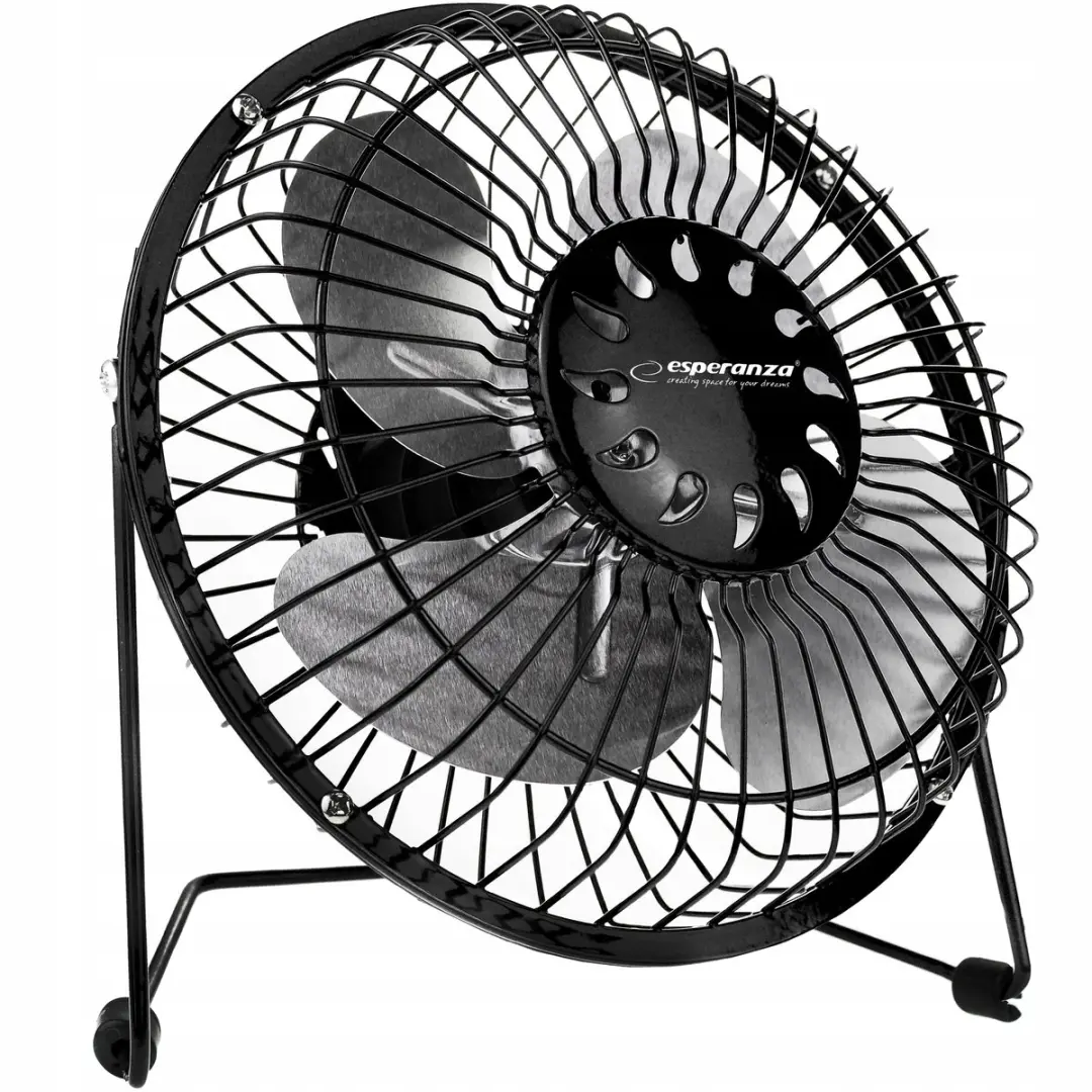 Esperanza Yugo EA149K USB Ventilator - Zwart - afbeelding 2 van 6
