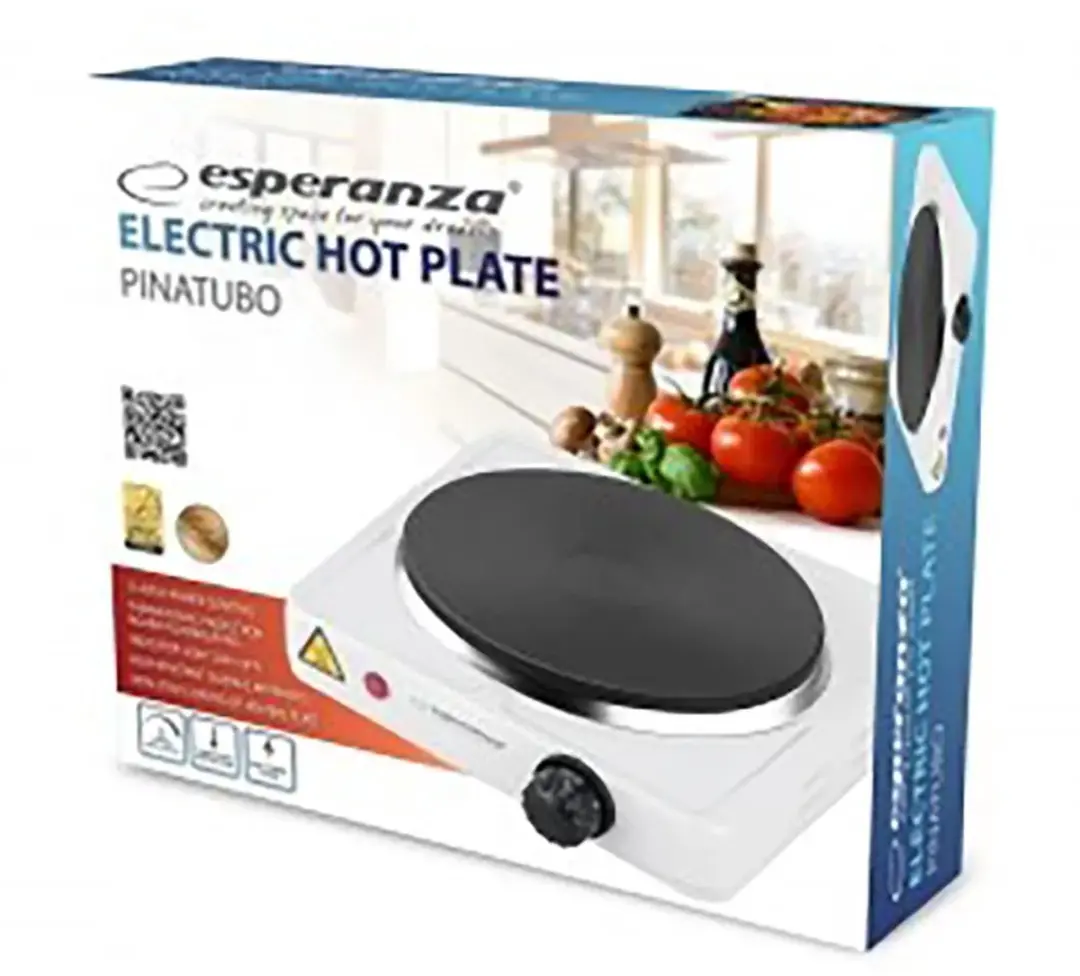 Esperanza EKH002W Kookplaat - 1 Zone - Wit - afbeelding 3 van 6