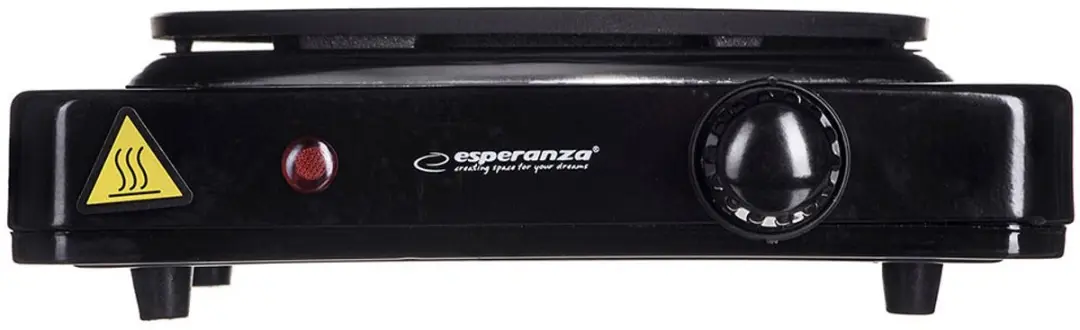 Esperanza PINATUBO EKH002K Kookplaat - 1500W - Zwart - afbeelding 4 van 6