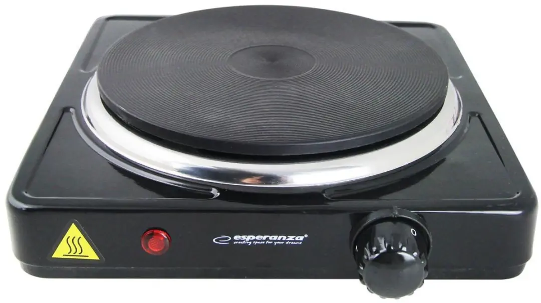 Esperanza PINATUBO EKH002K Kookplaat - 1500W - Zwart - afbeelding 6 van 6