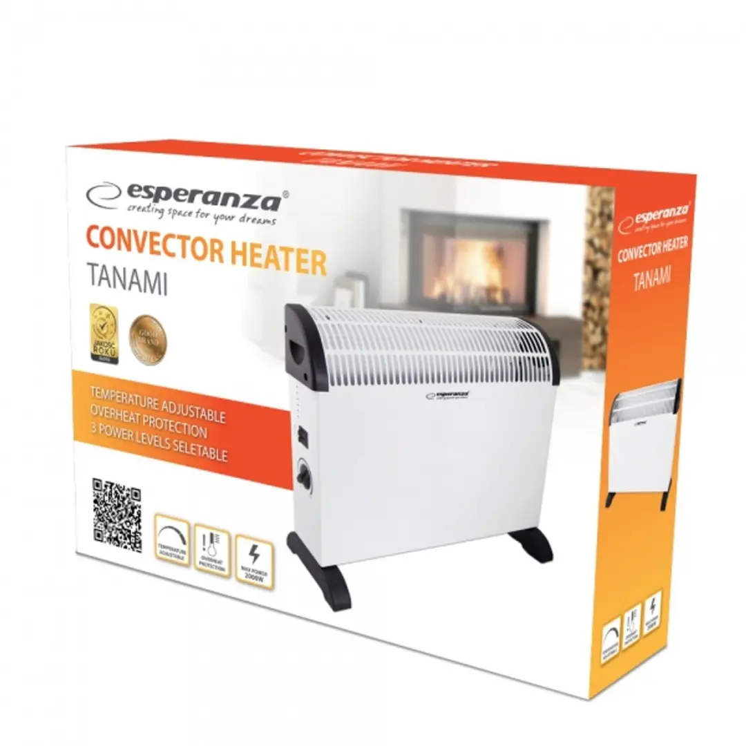 Esperanza Tanami EHH008 Elektrische Radiator 2000W - Wit - afbeelding 2 van 3