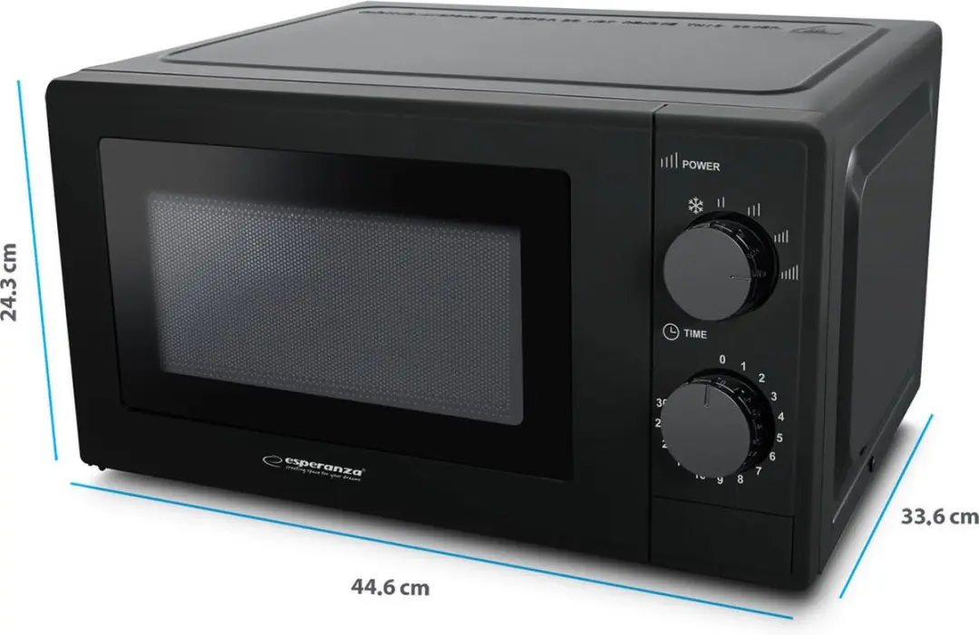 Esperanza Estofado EKO011K Magnetron 700W - Zwart - afbeelding 2 van 4