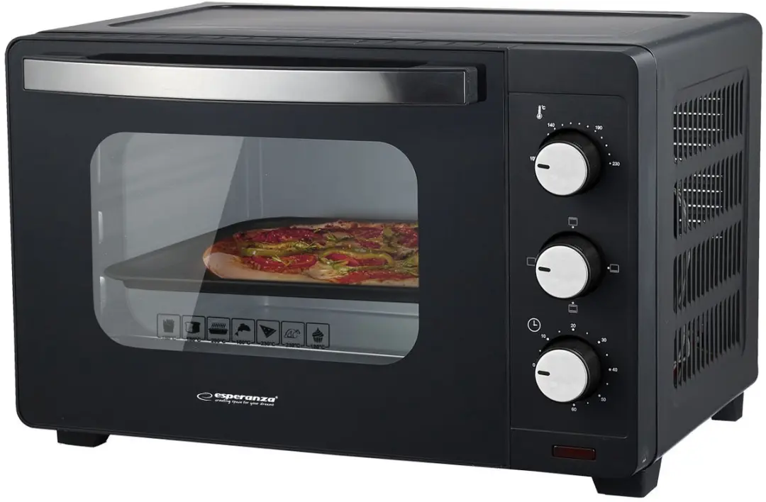 Esperanza Prosciutto Mini Oven 20L EKO008N - Zwart - afbeelding 3 van 4