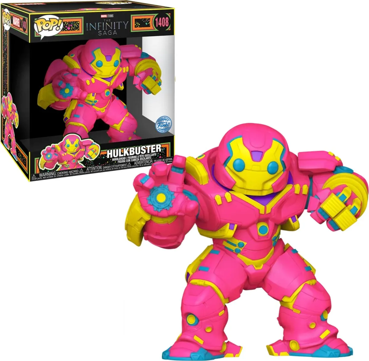 Funko Pop! Iron Man Hulkbuster Blacklight 10"