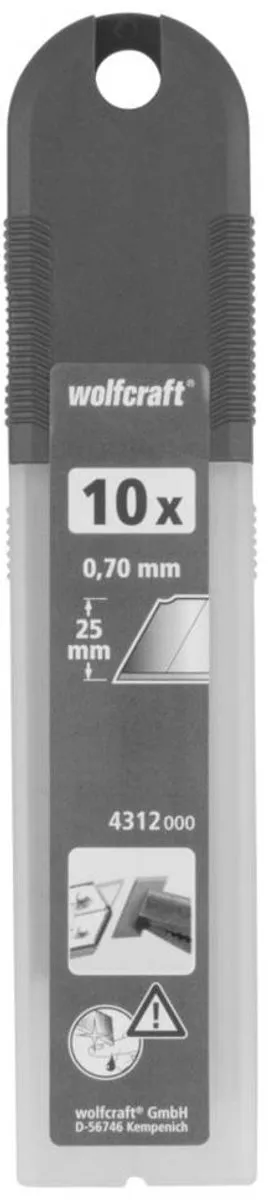 Wolfcraft 10 Professioneel Afbreekmes 25mm - 10 Stuks