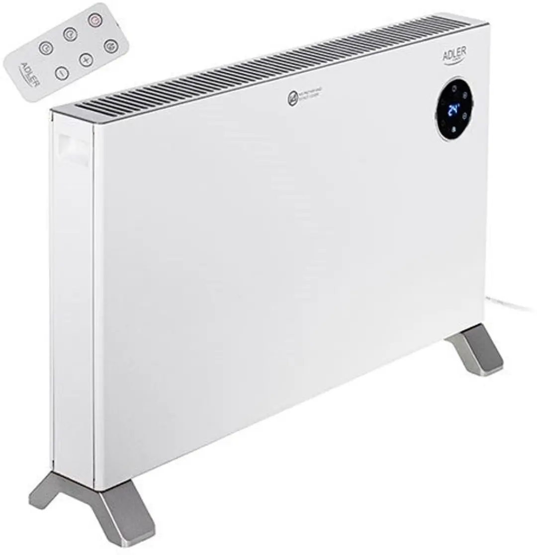 Convection heater Adler AD 7752 LCD with remote control White