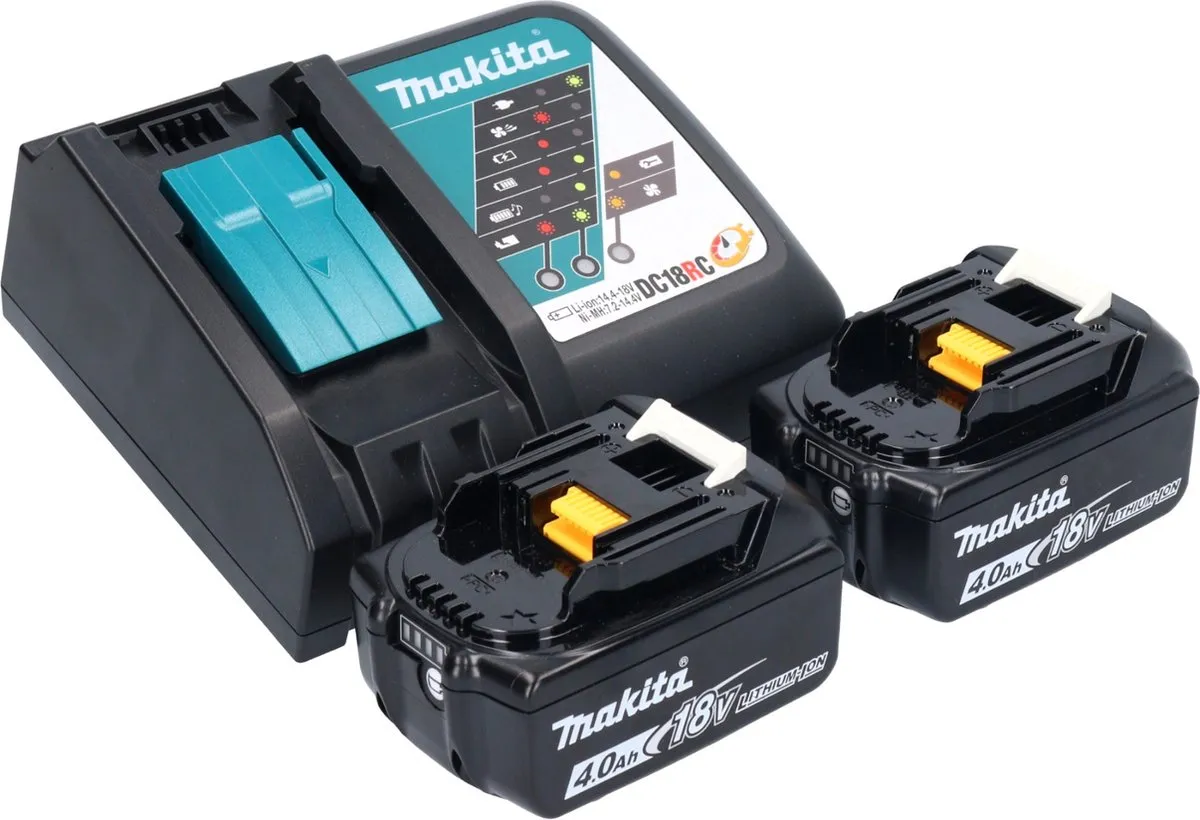 Makita DMC300RMJ Haakse Slijper 18V 76mm - 2x 4.0Ah Accu + Lader + Makpac