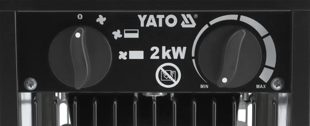 Yato Elektrische Werkplaatskachel 2kW - Zwart - afbeelding 3 van 3