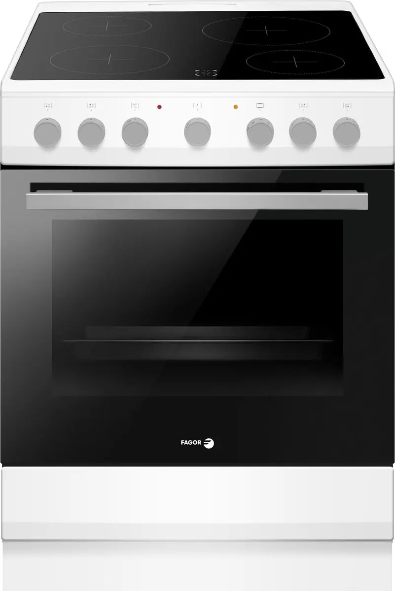Fagor FACV3004B Keramisch fornuis met aangesloten 2 Fase Perilexkabel