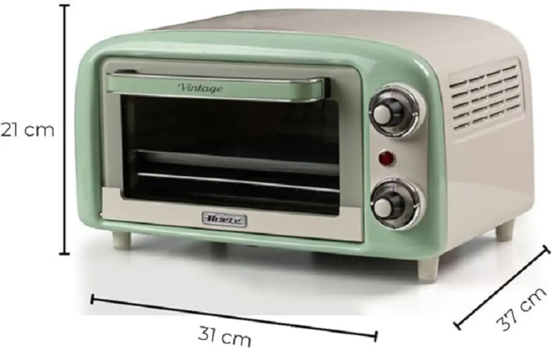 Ariete Vintage 3919/04 Mini Oven 800W - 10L - Groen - afbeelding 4 van 6