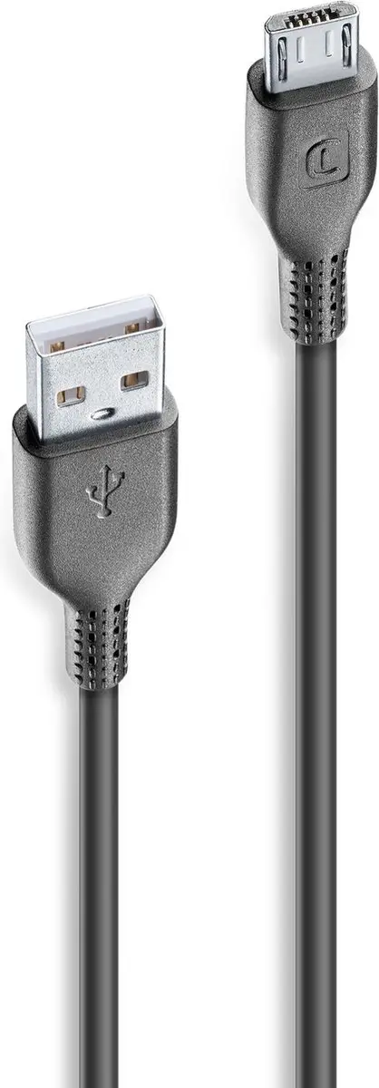 Cellularline Home USBDATACMICROUSB2M USB-kabel - Zwart - afbeelding 4 van 6