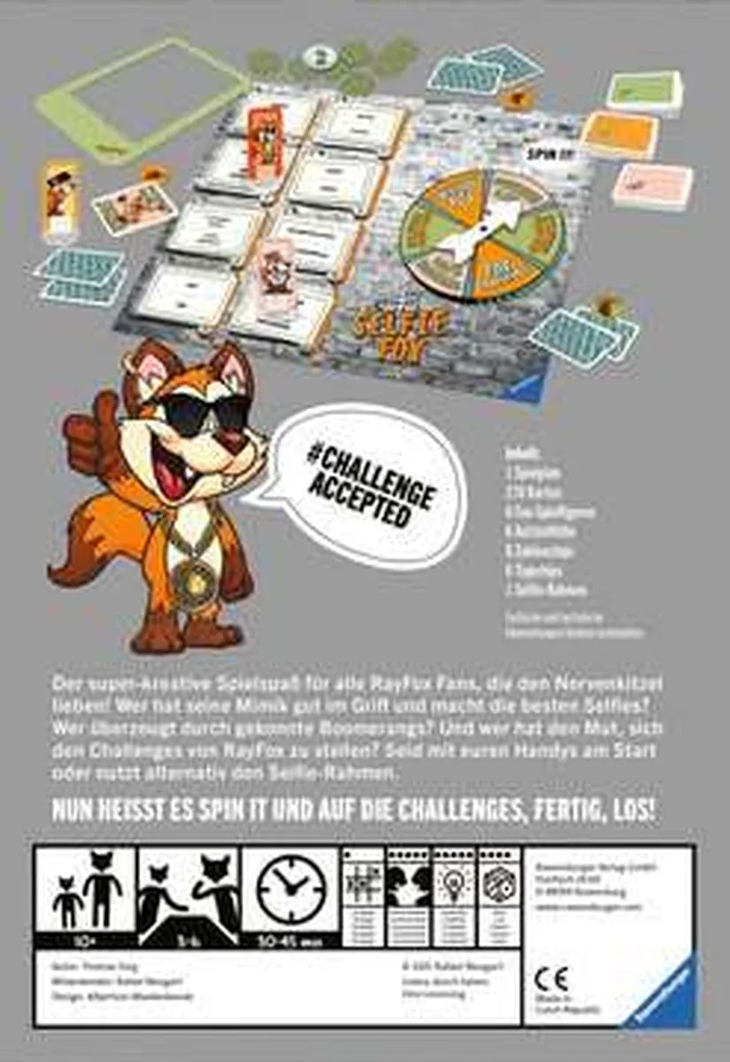 Ravensburger Ray Fox Selfie Fox Bordspel - 3-6 Spelers