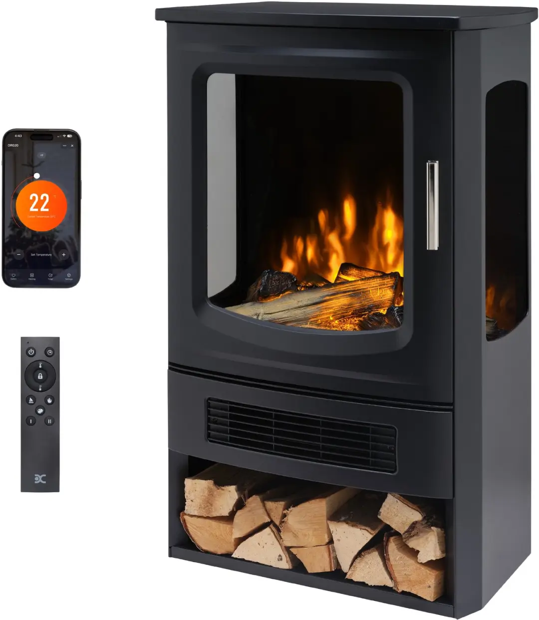 Dimplex Oakridge Elektrische Sfeerhaard Vrijstaand
