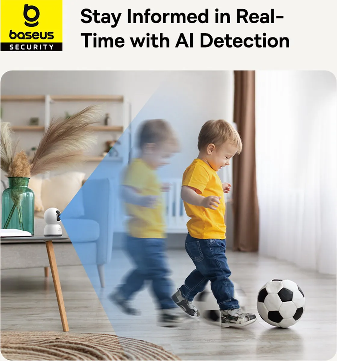 Baseus Security P1 Lite 2K Binnencamera - Wit