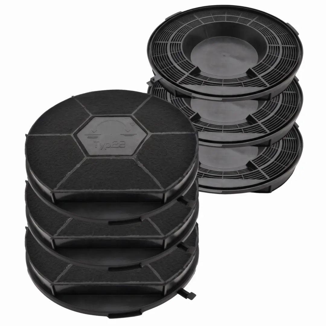 3x WPRO Koolstoffilter Type 28 / CHF289B / CHF28/1 / D606