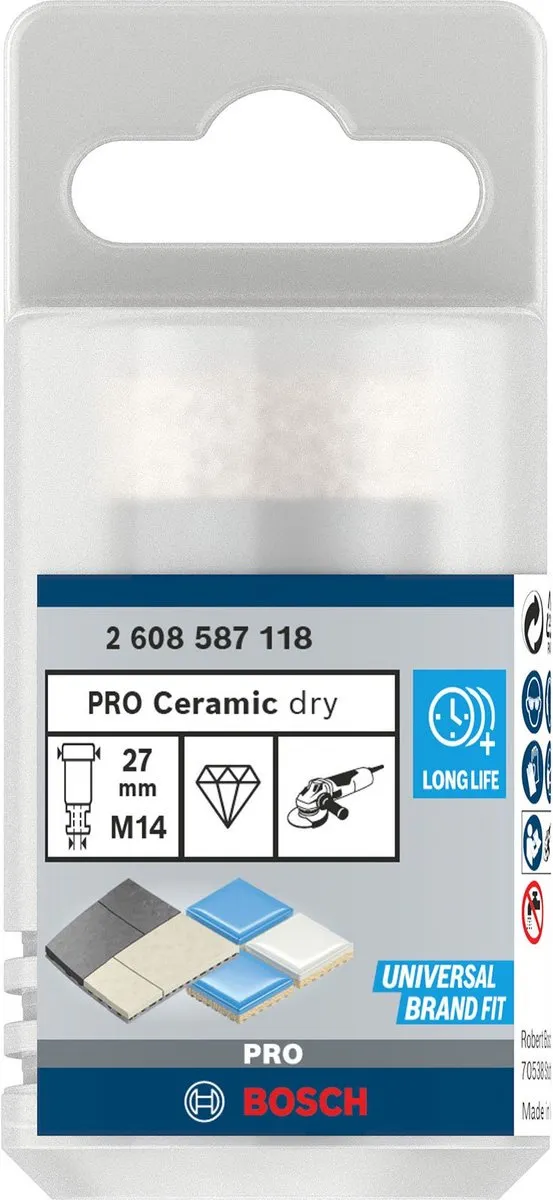 Bosch Professional Diamantboor M14 27mm - Hout - Zilver/Blauw