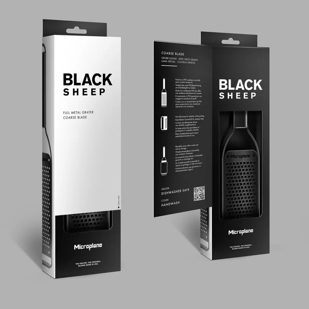Microplane Black Sheep Rasp 43008 - Extra Grof - Zwart - afbeelding 2 van 6