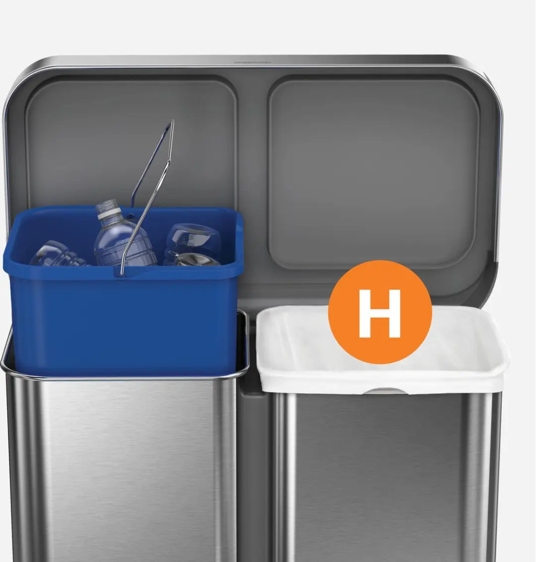 Simplehuman Code H Afvalzakken - 30 liter - 20 stuks - Wit - afbeelding 2 van 6