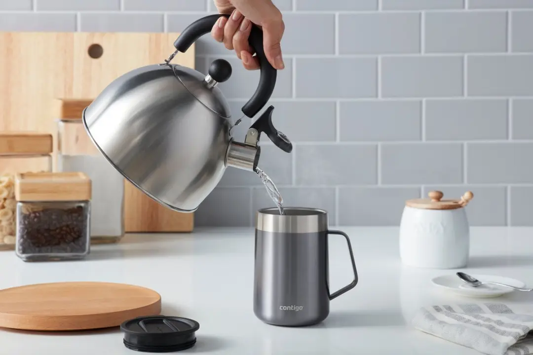 Contigo Streeterville Desk Mug Thermosbeker 410ml - Grijs - afbeelding 4 van 6