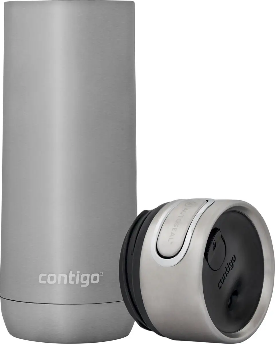 Contigo Luxe Autoseal thermosbeker - 470 ml - Roestvrij staal - afbeelding 2 van 6
