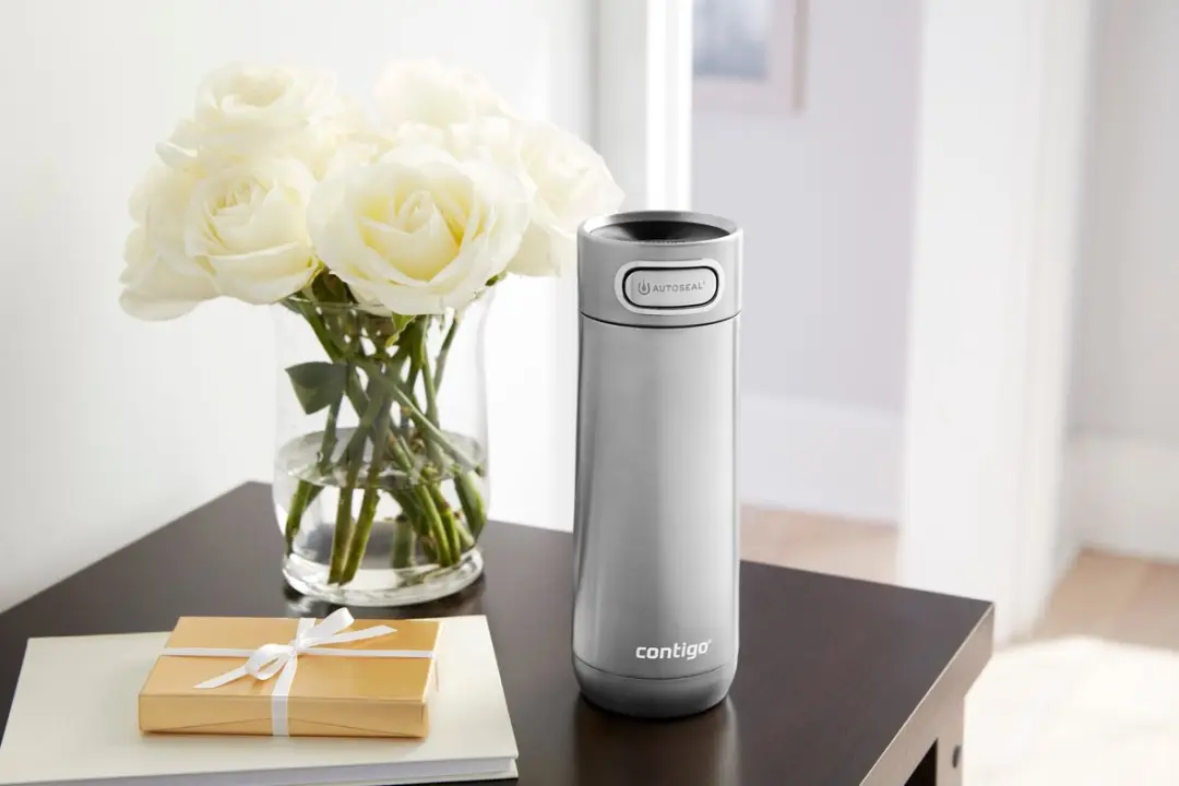 Contigo Luxe Autoseal thermosbeker - 470 ml - Roestvrij staal - afbeelding 5 van 6