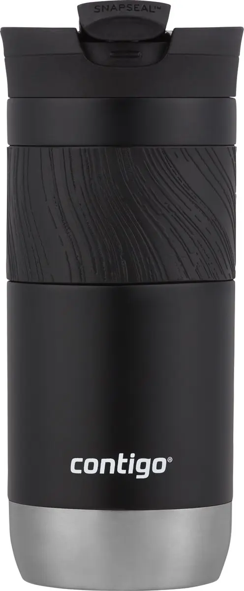 Contigo Byron Snapseal Thermosbeker 470ml - Licorice Black - afbeelding 3 van 6