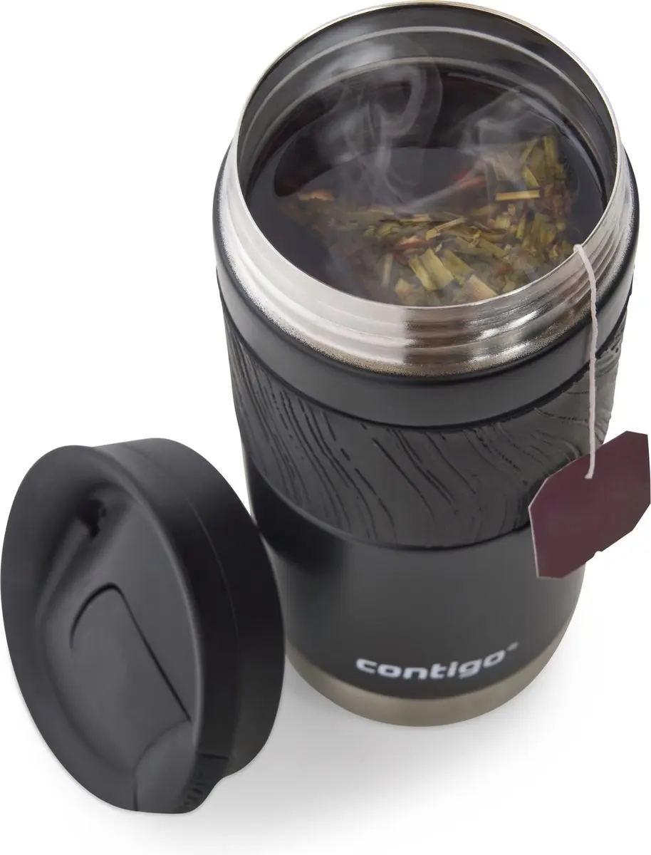 Contigo Byron Snapseal Thermosbeker 470ml - Licorice Black - afbeelding 6 van 6