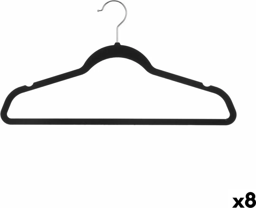 Konges Sløjd Kledinghangers Zwart Velvet - 8 Stuks - afbeelding 4 van 5