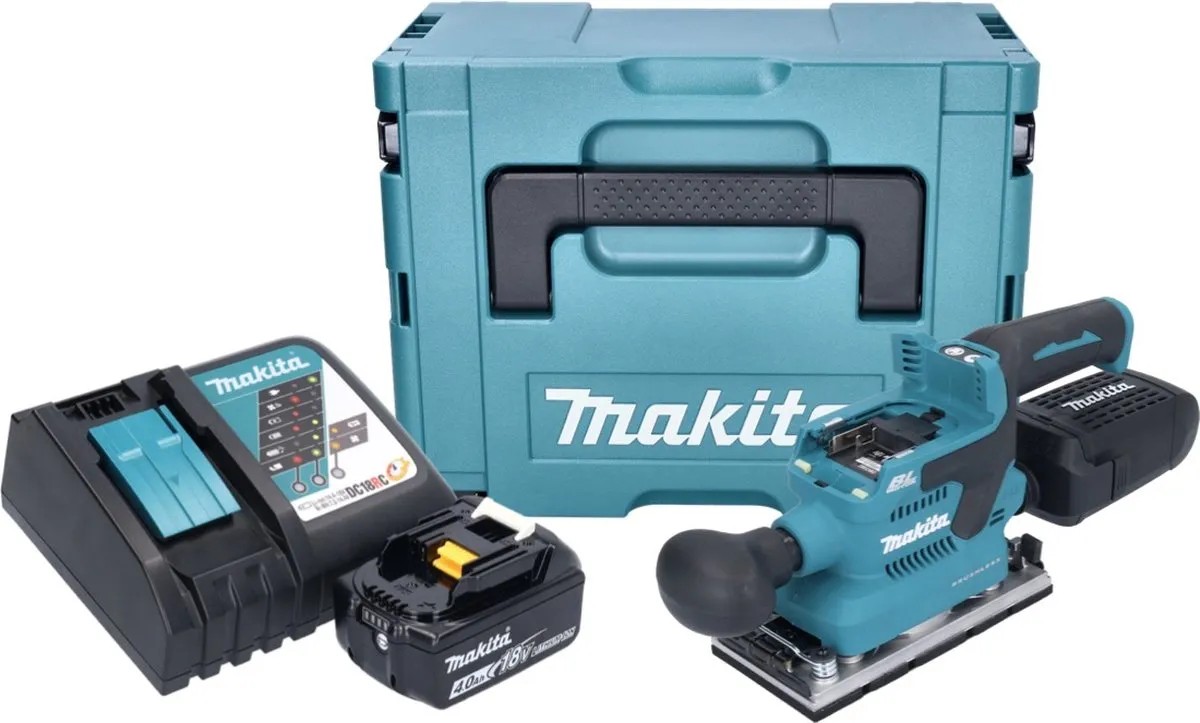 Makita DBO 382 RM1J Excentrische Schuurmachine 18V - 12.000 t/min - 2 Stuks