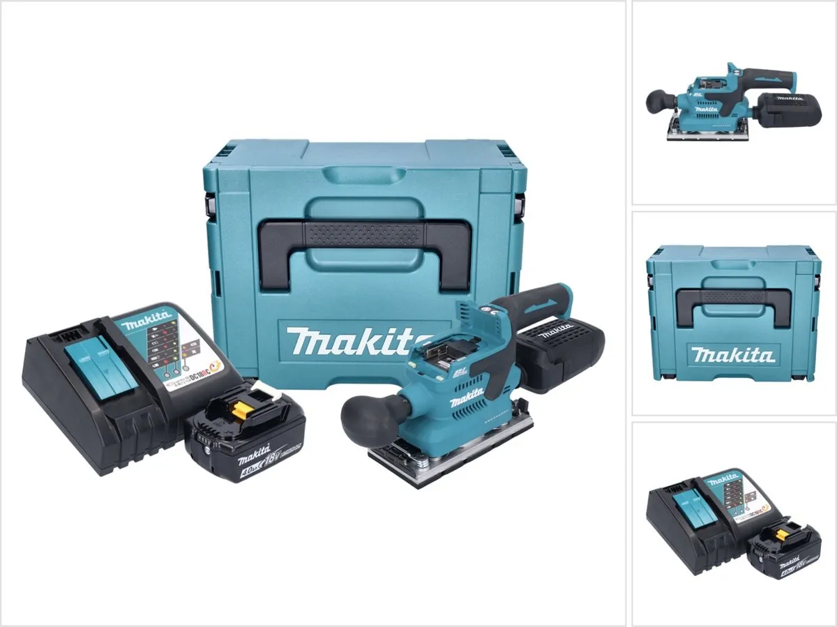 Makita DBO 382 RM1J Excentrische Schuurmachine 18V