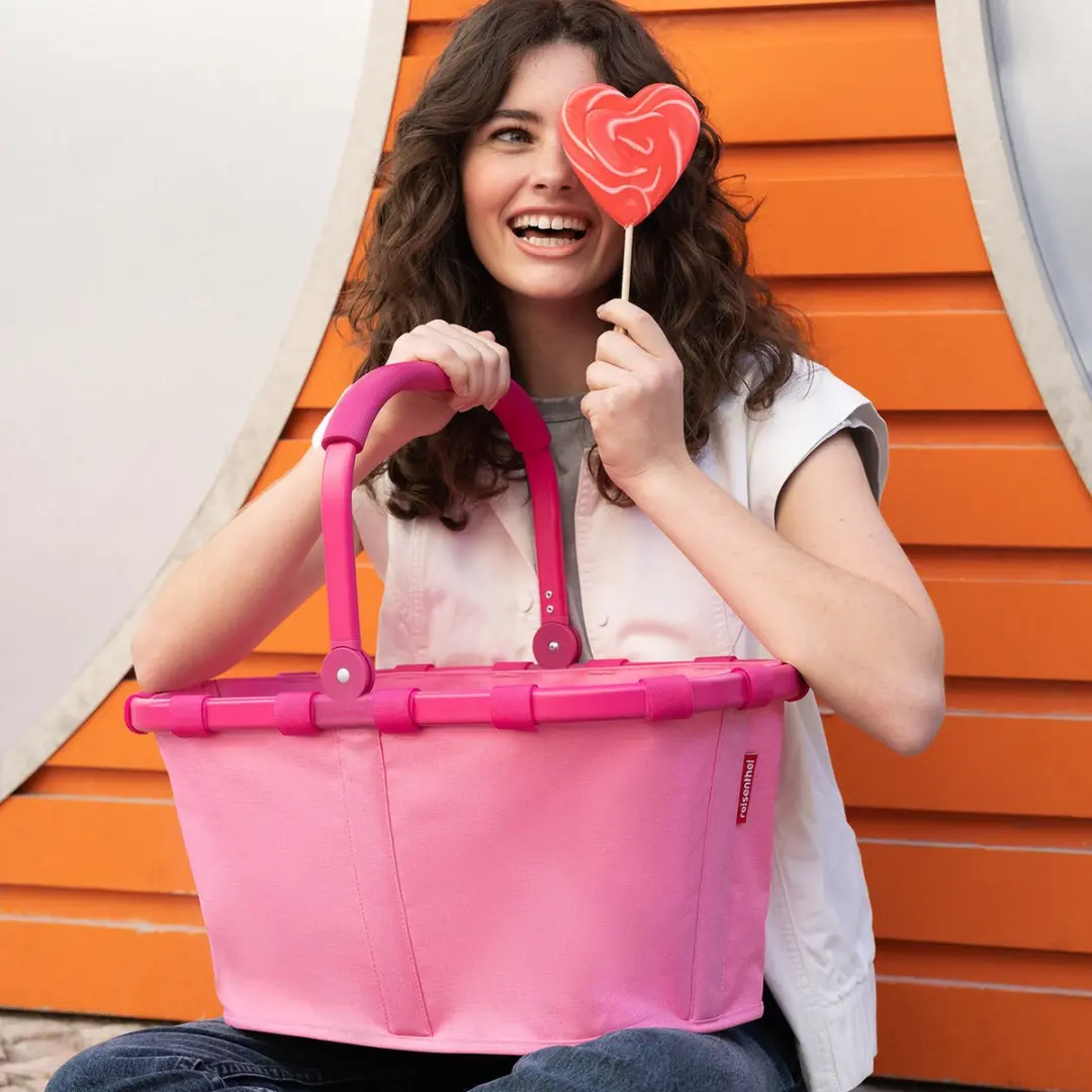 Reisenthel Carrybag Boodschappenmand 22L - Frame Twist Roze - afbeelding 3 van 6