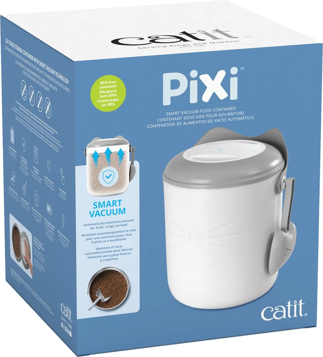 Catit PIXI Smart Vacuüm Voercontainer 9.6L - Wit