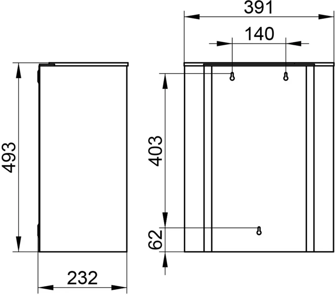 Keuco PLAN Afvalbak 30L - RVS - Chroom - afbeelding 2 van 4