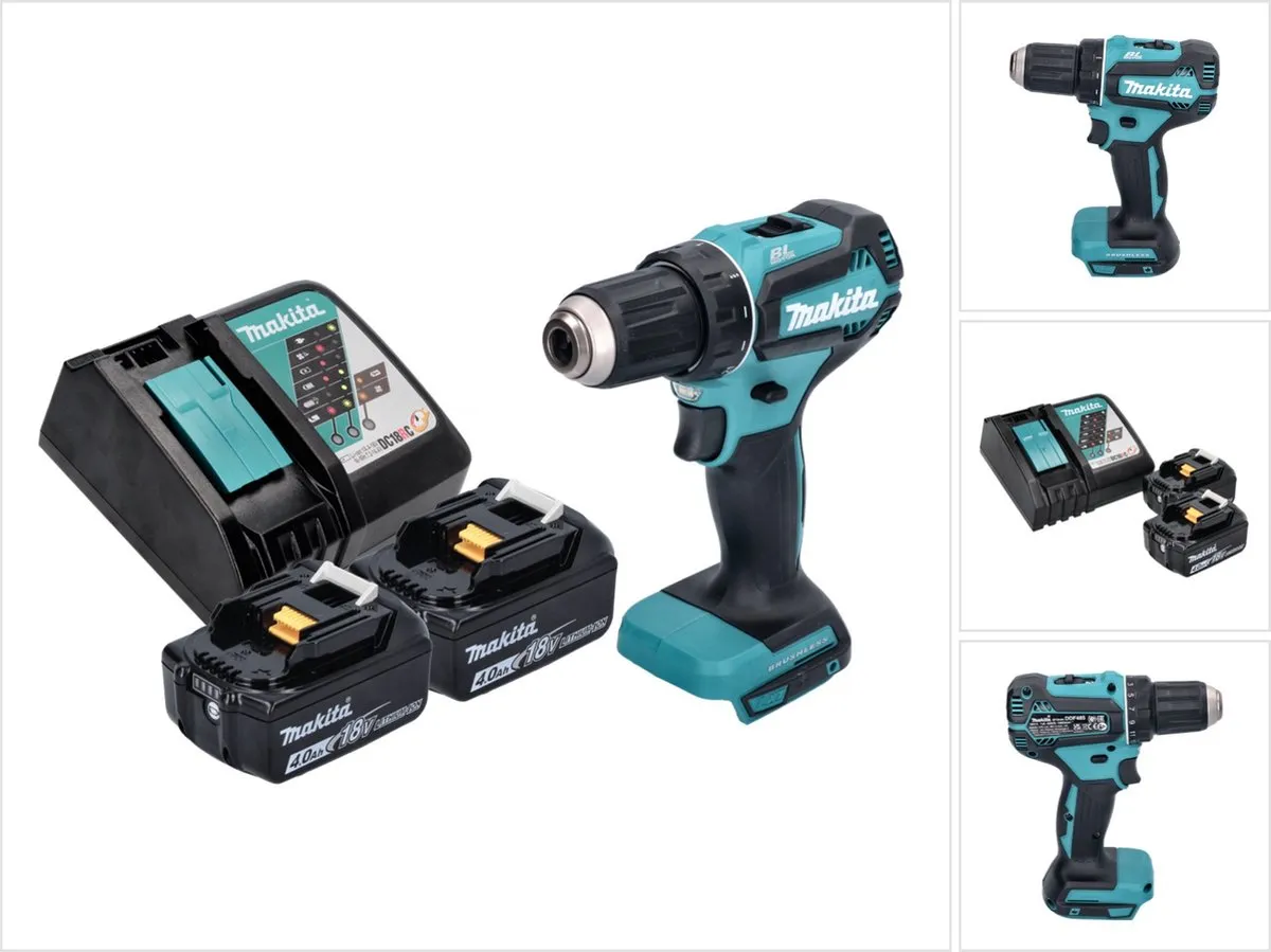 Makita DDF485RM Accuboormachine 18V 50Nm Borstelloos