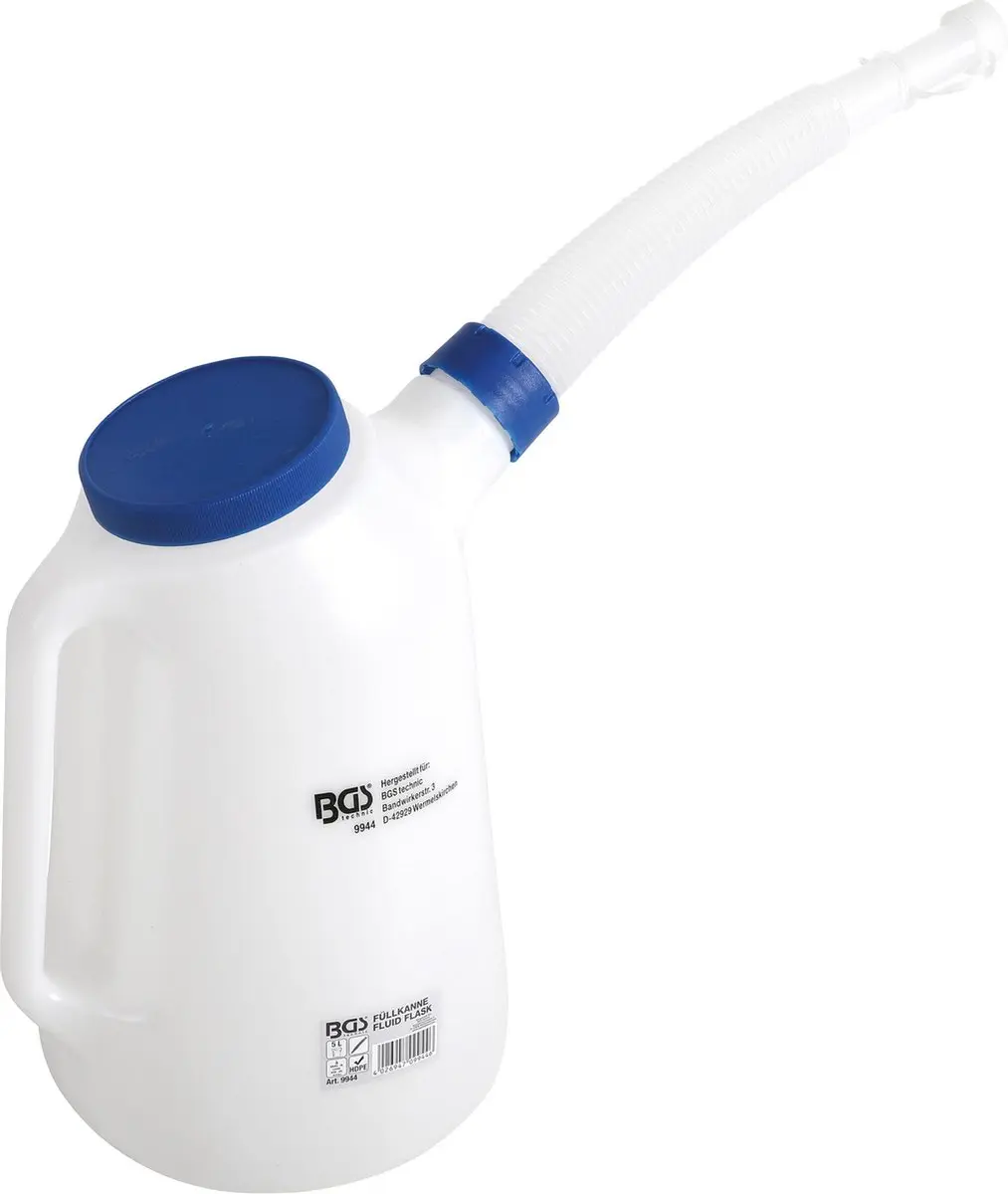 BGS Schenkkan met flexibele tuit en deksel 5 Liter
