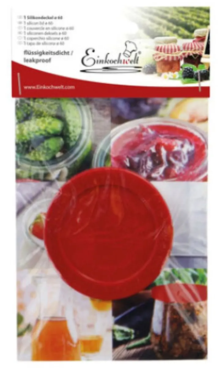 Weck Keep-fresh Deksel 60mm - Rood - afbeelding 2 van 2