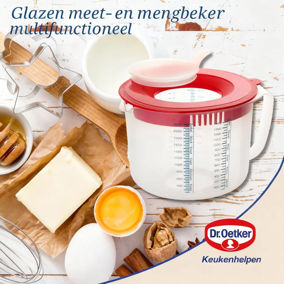 Dr. Oetker Maatbeker 2,2 liter Baker Edition - Transparant - afbeelding 3 van 6
