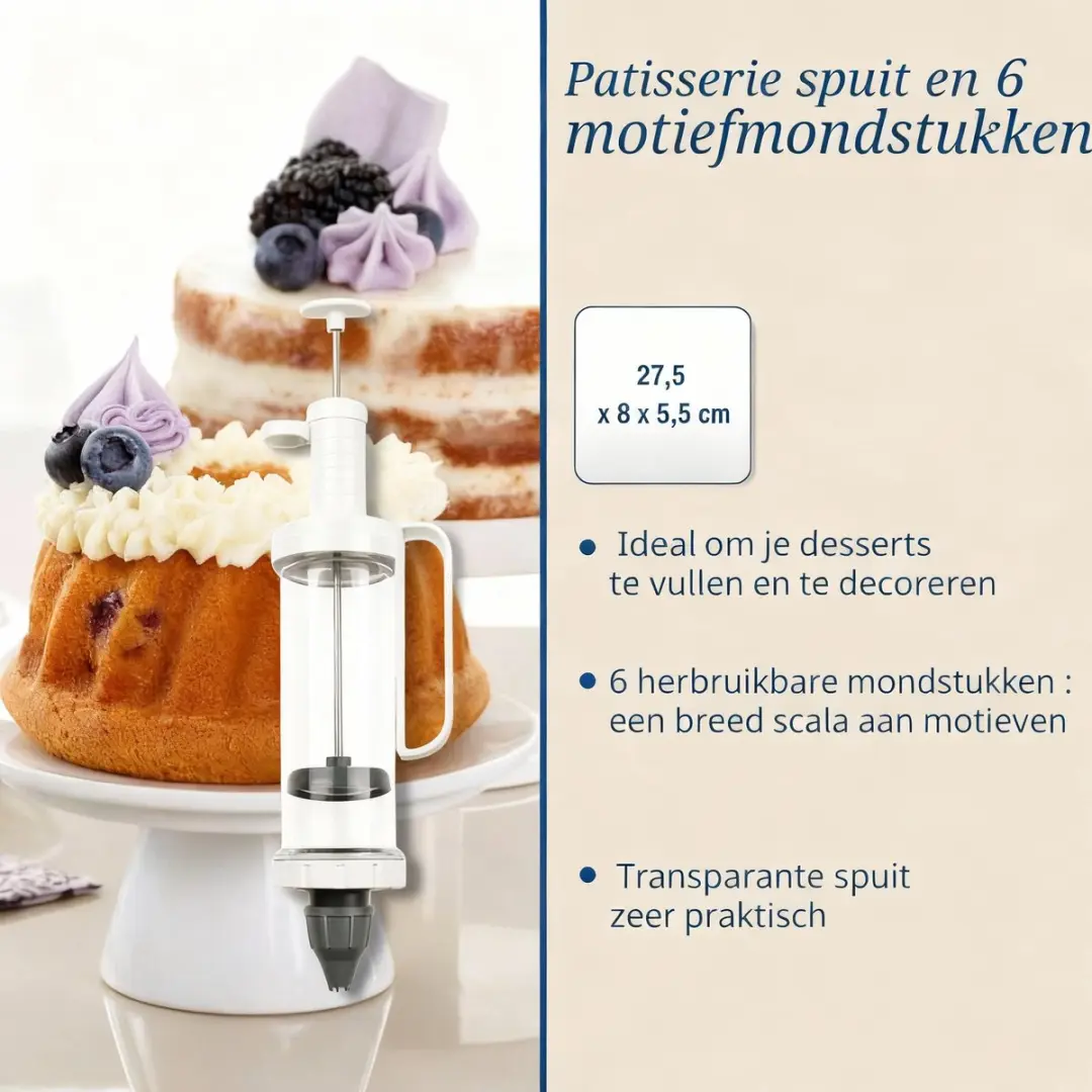 Dr. Oetker Baker Edition Spuitzak - 6 Spuitmonden - afbeelding 4 van 6