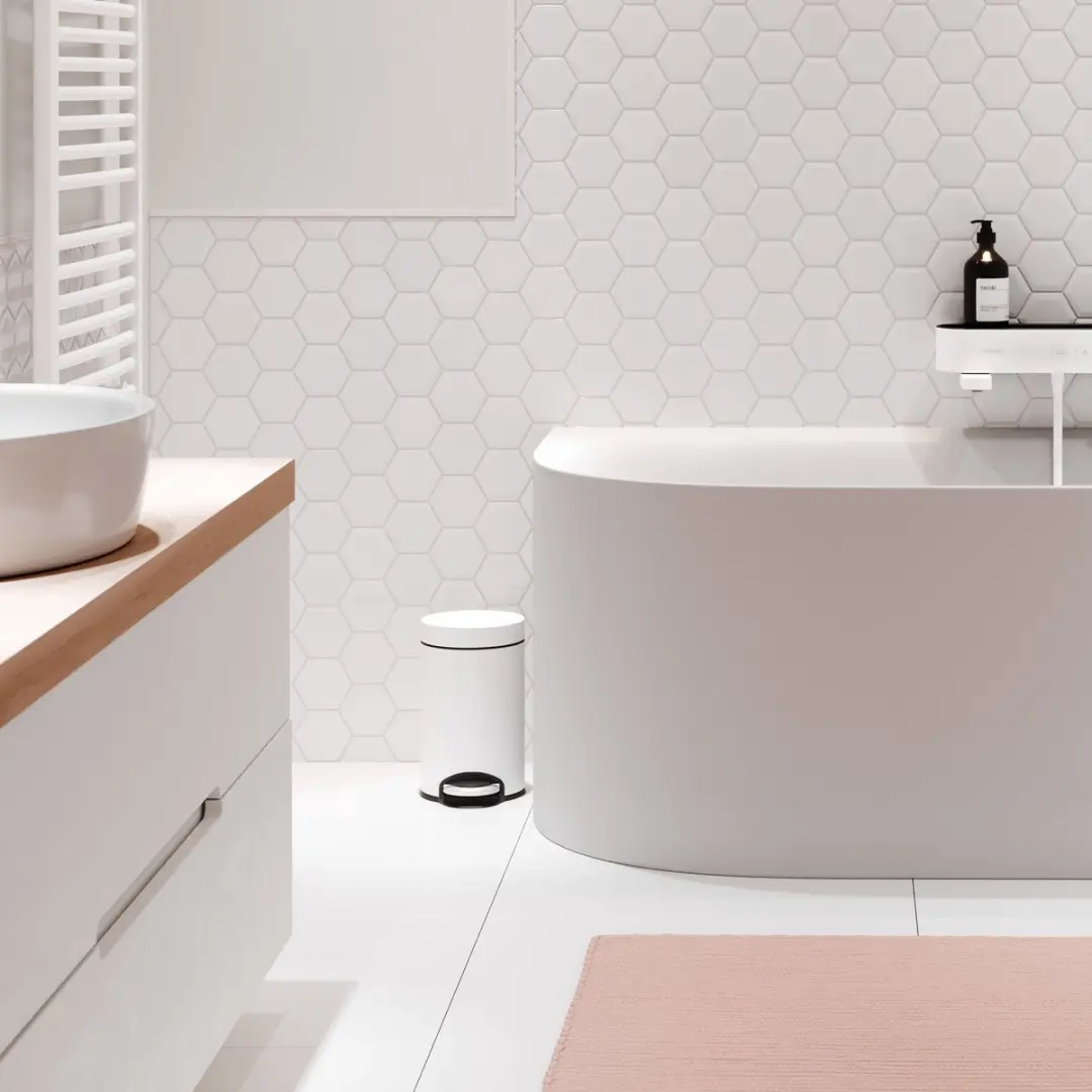 Hansgrohe AddStoris Pedaalemmer 41775700 - 3 l - Mat Wit - afbeelding 3 van 5