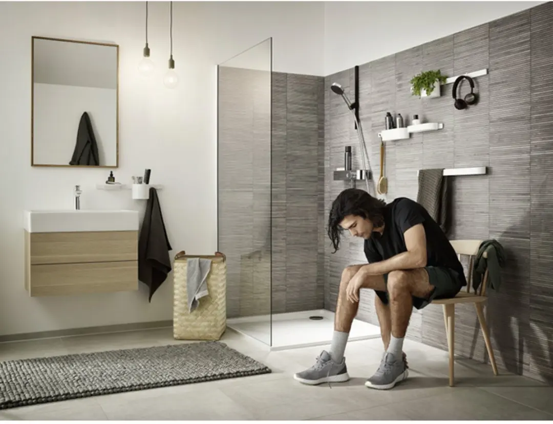 Hansgrohe WallStoris Douchebak - 25x10x7.1cm - Mat Wit - afbeelding 3 van 6