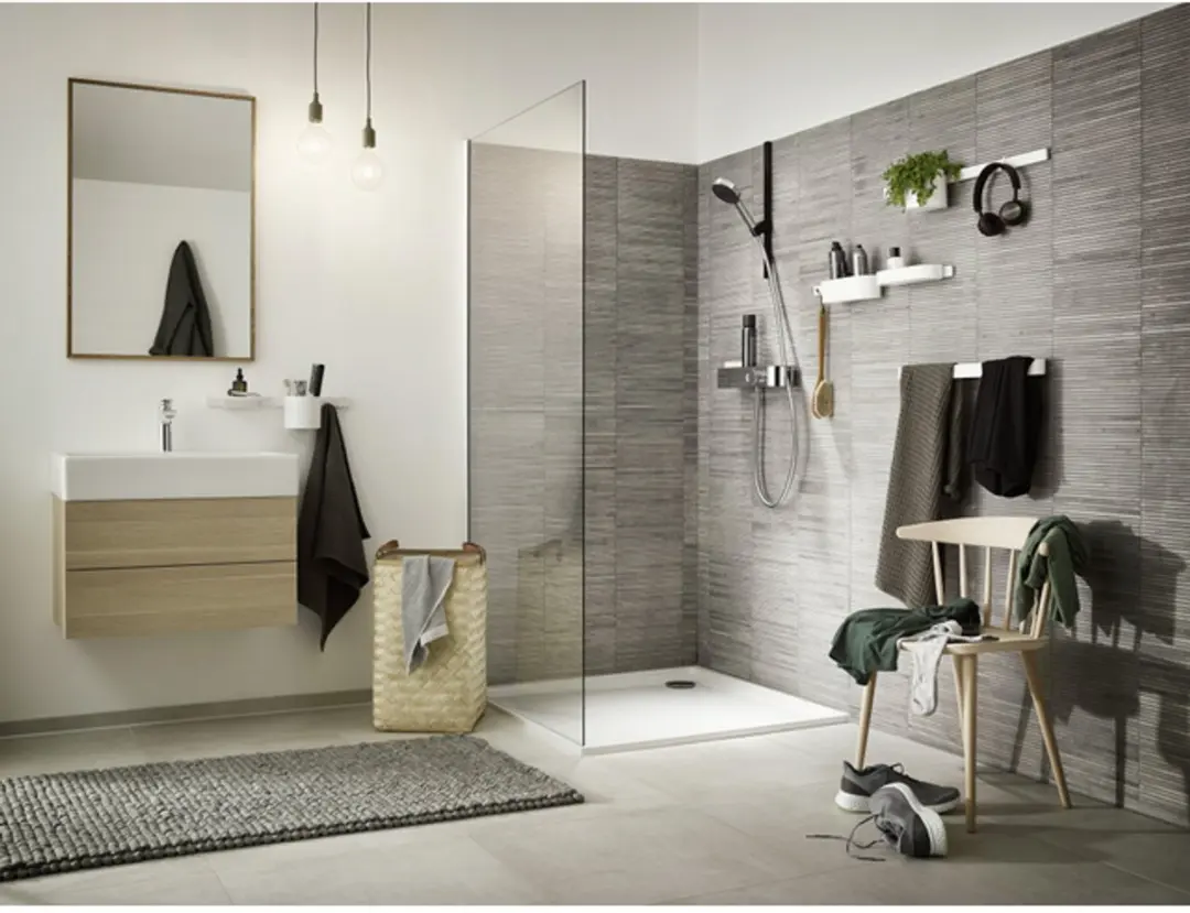 Hansgrohe WallStoris Douchebak - 25x10x7.1cm - Mat Wit - afbeelding 2 van 6
