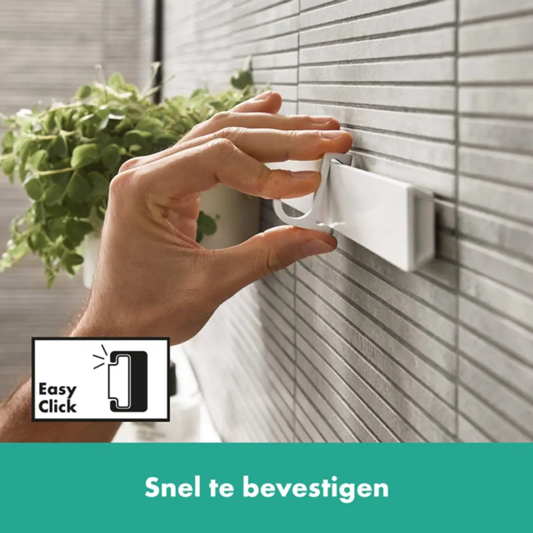 Hansgrohe WallStoris Douchebak - 25x10x7.1cm - Mat Wit - afbeelding 6 van 6