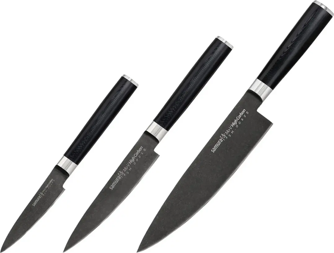 Samura Mo-V Messenset 3-Delig Black Stonewash