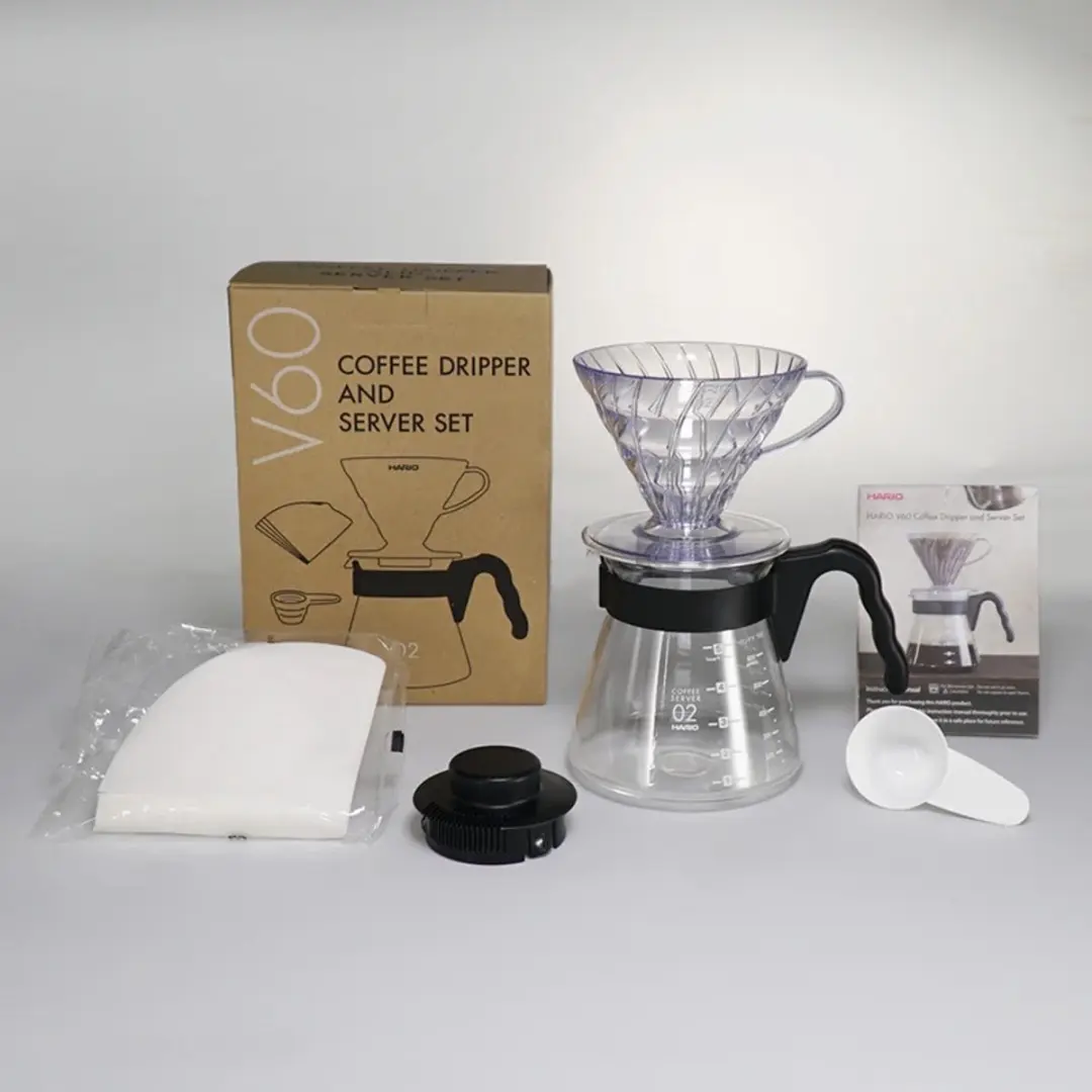 Hario V60 Craft Koffiedruppelset - 700ml - Zwart - afbeelding 5 van 5