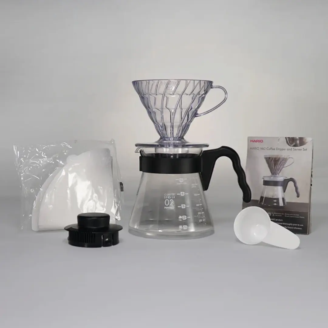 Hario V60 Craft Koffiedruppelset - 700ml - Zwart - afbeelding 3 van 5