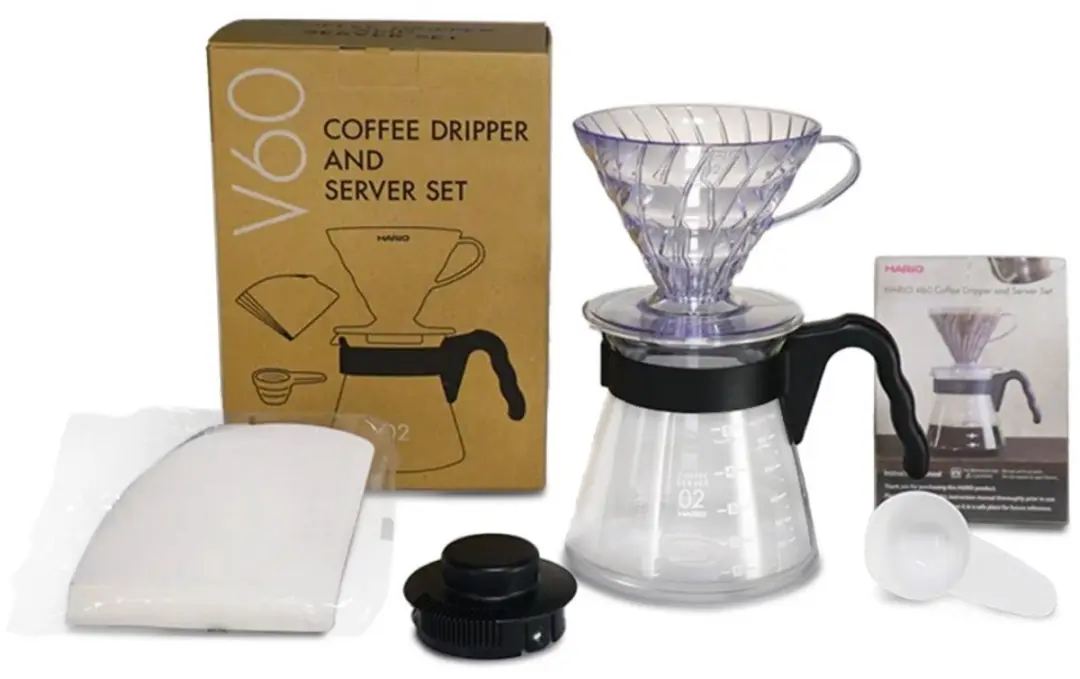 Hario V60 Craft Koffiedruppelset - 700ml - Zwart - afbeelding 2 van 5