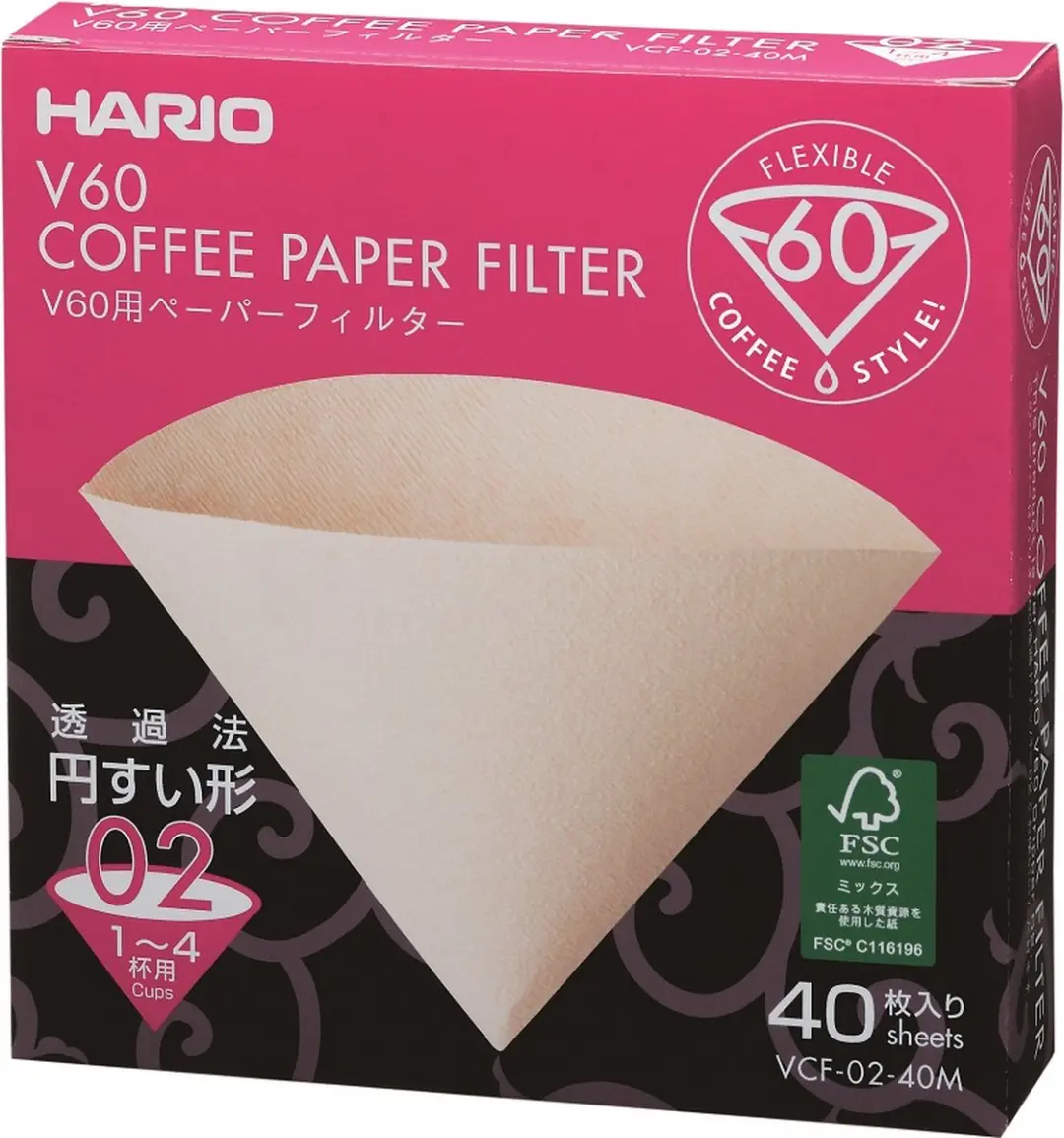 Hario V60 Filterpapier 02 Misarashi - 40 stuks - afbeelding 6 van 6